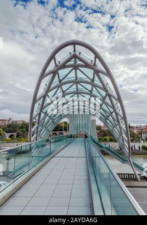 Brücke des Friedens, Tiflis, Georgien Stockfoto