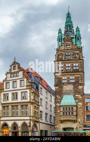 Rathausturm, Münster, Deutschland Stockfoto