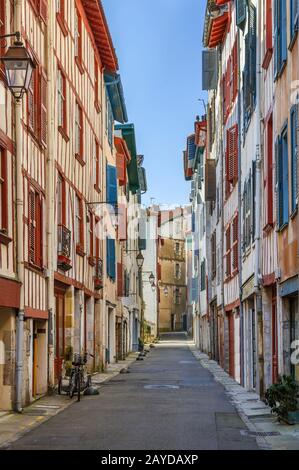 Straße in Bayonne, Frankreich Stockfoto