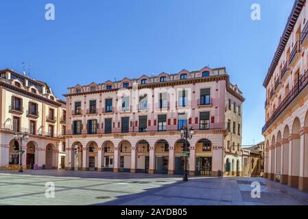 Luis Lopez Allue Platz, Huesca, Spanien Stockfoto