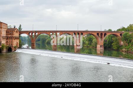 Brücke in Albi, Frankreich Stockfoto