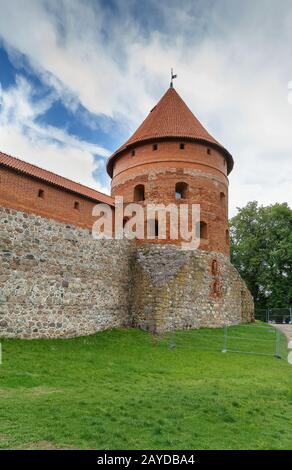 Insel-Burg Trakai, Litauen Stockfoto