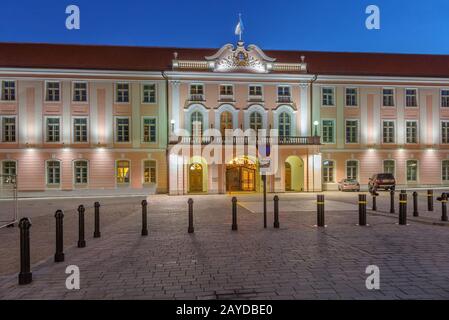 Gebäude von Riigikogu. Tallinn, Estland Stockfoto