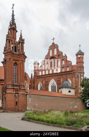 Bernardinenkirche, Vilnius, Litauen Stockfoto