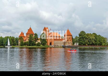 Insel-Burg Trakai, Litauen Stockfoto