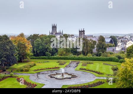 Garten im Kilkenny Castle, Irland Stockfoto