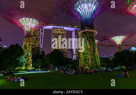 Park die Gärten an der Bucht - Singapur Stockfoto