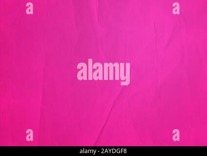 Rosa zerknittertes Papier Textur Hintergrund Stockfoto