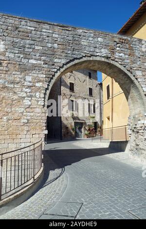 Spello in Italien Stockfoto