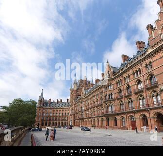 St. Pancras, Terminus, London, Großbritannien Stockfoto