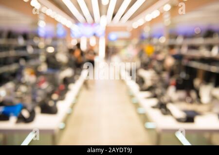 Outlet-Shop im Schuhbereich Stockfoto