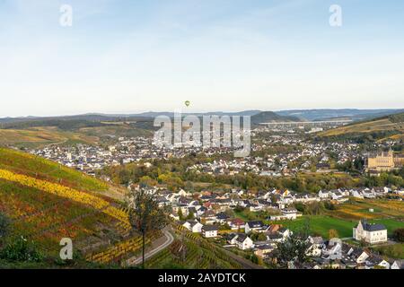 Indischer Sommer auf dem Rotweinpfad im Ahr-Tal Stockfoto