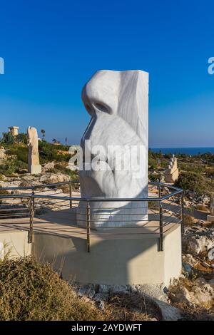 Der berühmte Skulpturen Park in Ayia Napa auf Zypern Stockfoto