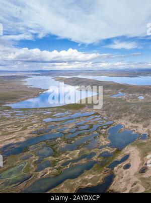 Schöne Wasserquellen Erhaltungsland und Plateau-Feuchtgebiet Stockfoto