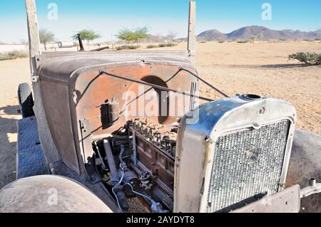 Die alten Autos in Namibia Stockfoto