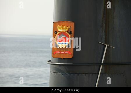 Wappen des niederländischen U-Bootes Stockfoto