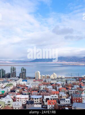 Reykjavik, die Hauptstadt Islands Stockfoto