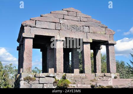 Temple de Vosegus Le Donon France Stockfoto