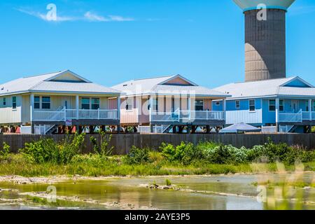 Ein Ort der Residenz in Padre Island NS, Texas Stockfoto