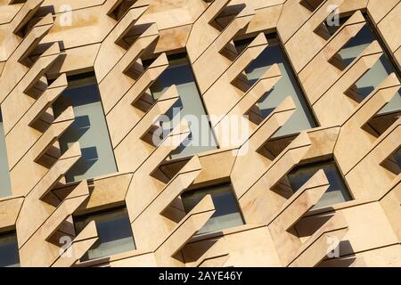 Architekturfotografie, moderner Bauhintergrund Stockfoto