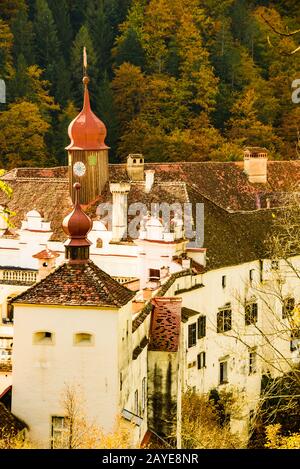 Stubenberg, Steiermark - Österreich 22.10.2016: Schloss Herberstein in Europa. Gärten, Ort für Touristen Reiseziel. Stockfoto