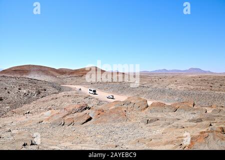 Blick auf den Kuiseb Pass in Namibia Stockfoto