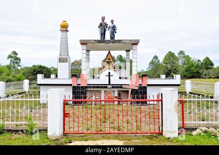 Batak Familiengrabinsel Samosir Indonesia Stockfoto