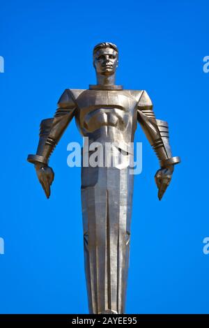 Yuri Gagarin-Denkmal - Moskau-Russland Stockfoto