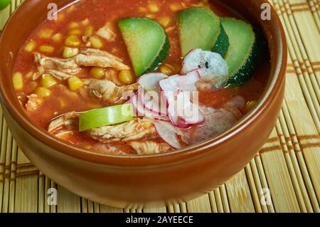 Taco Ranch Chicken Chili Stockfoto