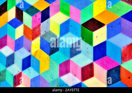 Die bunten Würfel Stockfoto