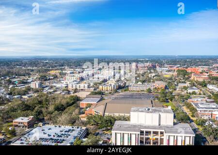 Blick auf die Stadt von der Altstadt von Tallahassee, Florida Stockfoto