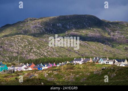 Dorf Eyeries am Beara Ring in Irland Stockfoto