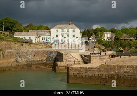 Charlestown Harbour in South East Cornwall Stockfoto