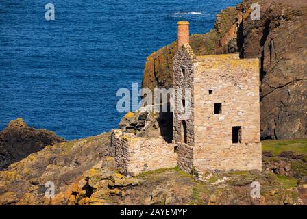 Crown Engine House in Botallack Mines Stockfoto