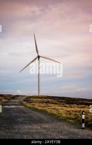 Windturbine, Ovenden Moor-Windfarm, Yorkshire, Großbritannien Stockfoto