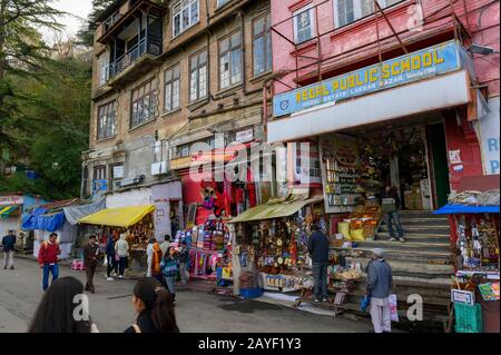 Straßenszenen von Shimla, Indien Stockfoto