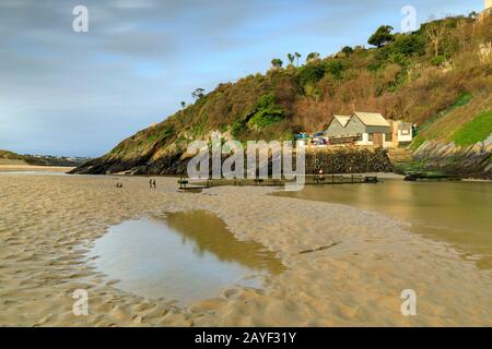 Die Gannel Estuary, in der Nähe von Newquay in Cornwall. Stockfoto