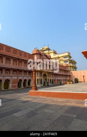 Sarvato Bhadra Courtyard, Jaipur Pink City, Indien Stockfoto