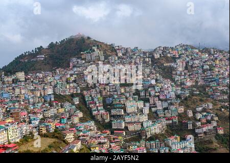 Shimla am Hang Stockfoto
