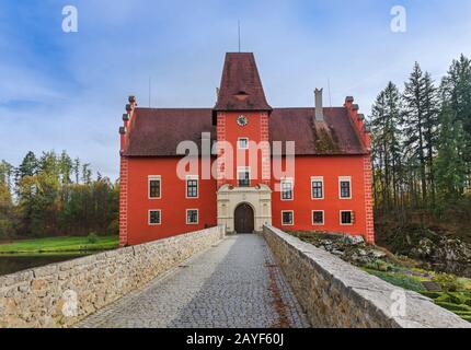 Schloss Cervena Lhota in der Tschechischen Republik Stockfoto