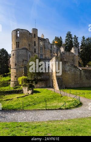 Burgruine Beaufort in Luxemburg Stockfoto