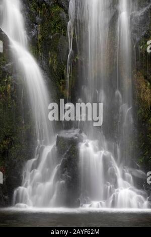 Ceunant Mawr Wasserfall im Snowdonia Nationalpark Stockfoto