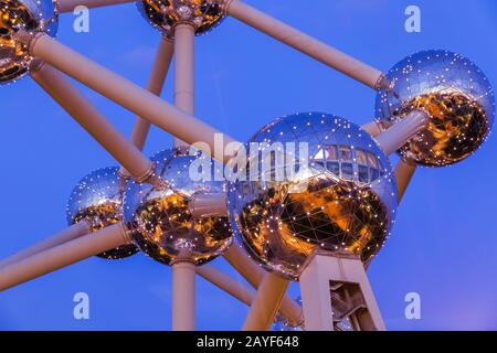 Atomium in Brüssel Belgien Stockfoto