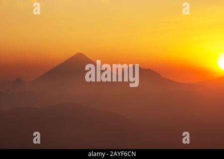 Vulkan in Guatemala Stockfoto