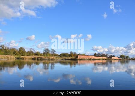 Blick über die oder Stockfoto