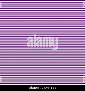 Horizontale Streifen in Aubergine und Weiß Stockfoto