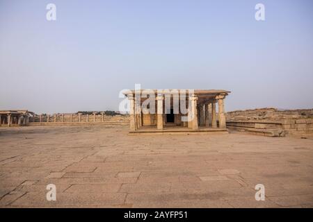 Hauptattraktion des steinchariot-vijaya-Vithala-Tempels in hampi, karnataka, indien Stockfoto