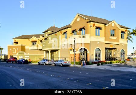 Plaza Marina Building, Pittsburg Marina, Pittsburg, Contra Costa County, Kalifornien, USA Stockfoto