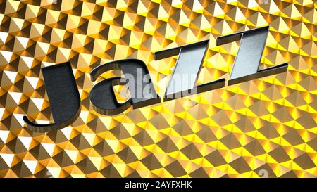Abstraktes Bild von Hexagonen im Jazzstil Sci-Fi Stockfoto