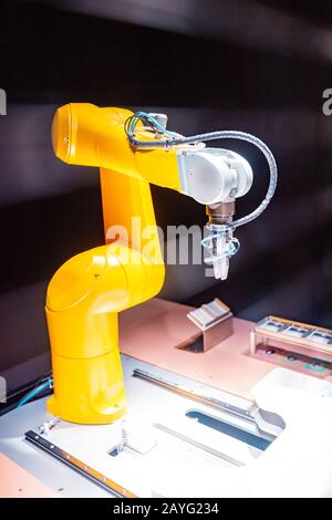 Roboterarm Automated Technology and Industry Concept Stockfoto